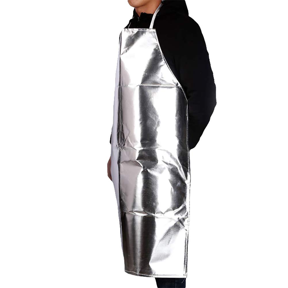 Feuerfeste Aluminiumfolien Schürze mit Wärmedämmung und Ölbeständigkeit Hitzebeständige Schutzschürze für Werkstatt und Industrielle Anwendungen Zufällige Farbe