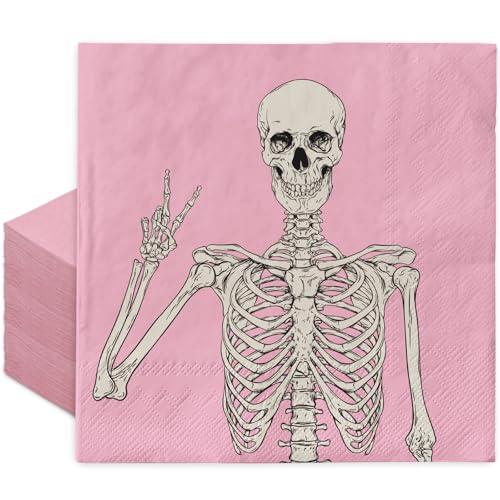 JarThenaAMCS 100Pcs Halloween Paper Napkins Smile...