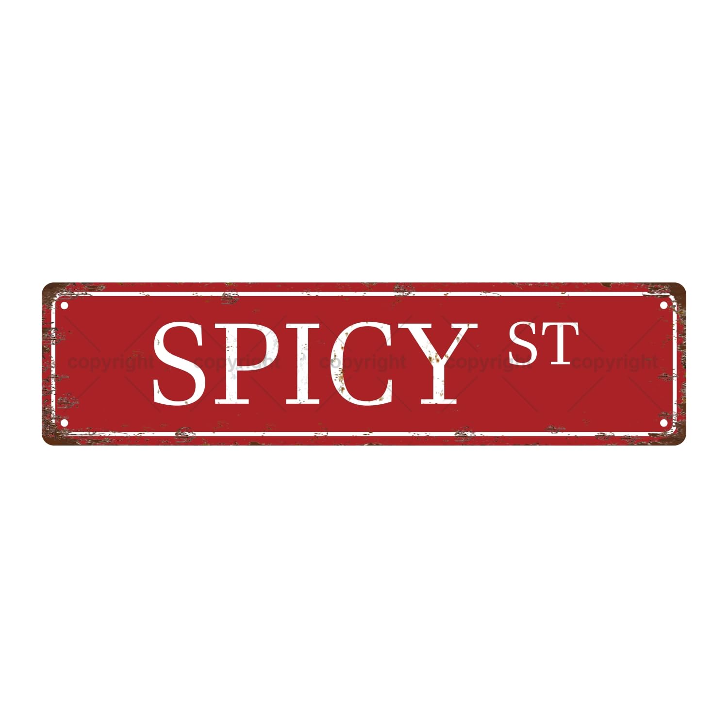Spicy ST Bookshelf Metal Tin Street Sign Bar Cafe Garage Cave Home Room Wall Bathroom Farmhouse Garden Porch Patio Decor,4x16 Inch