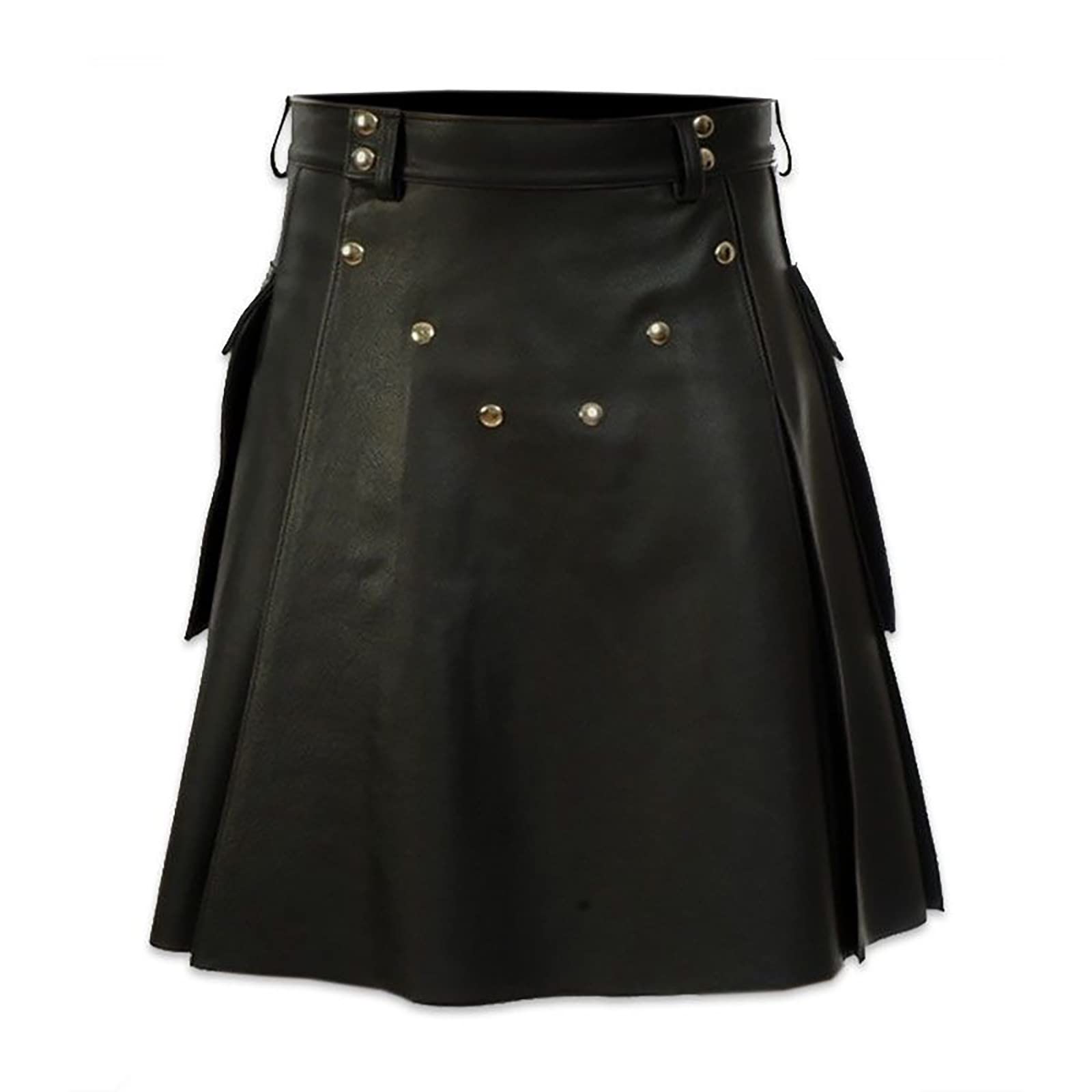 Falda Plisada de Cuero Multicolor de los del Vestido del Festival escocés versátil cómodo de para Hombre Activo