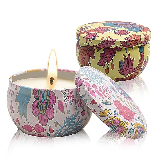 Candles-Scented 2 Pack Scented Candles,Candles Gifts For Women,Gardenia+Lemon,Christmas Scented Candles For Home,Travel,Birthday,Mothers Day Festive Gifts,Stress Relief,Romantic Decor Aromatherapy Candles cover