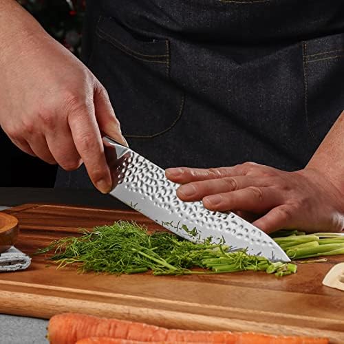 Sunnecko Kitchen Knife Sets of 2, Chef Knife Set with German High Carbon Stainless Steel Knife Set, Kitchen Knife Set with Pakkawood Handle Kitchen Knives