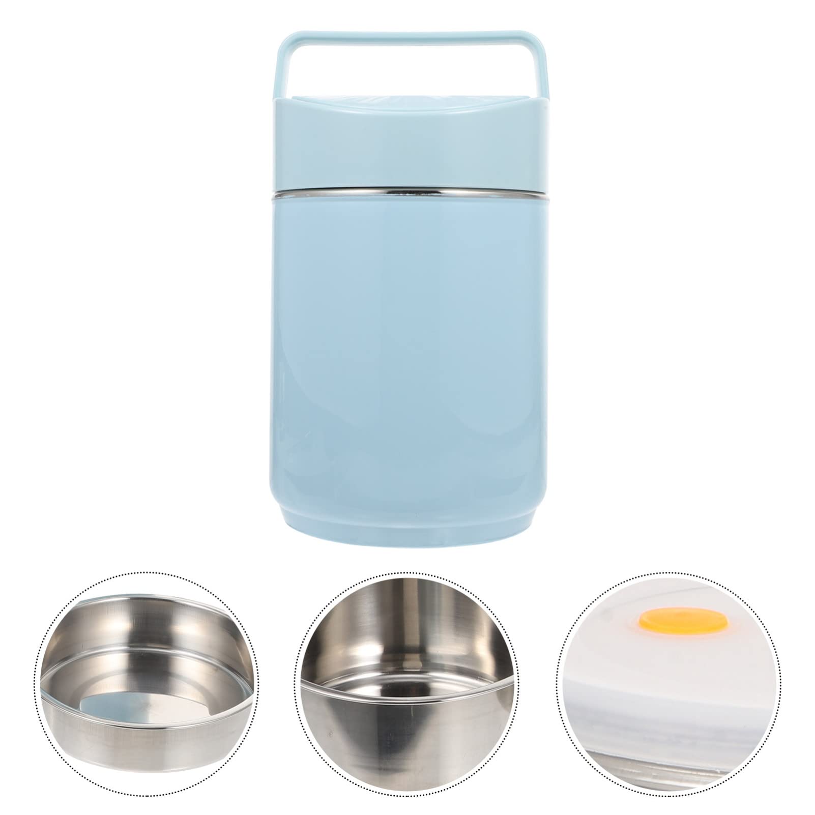 LABRIMP Récipient à Lunch Acier Inoxydable à Couches pour Adultes Boîte de Stockage Alimentaire Pratique Couleur Bleu