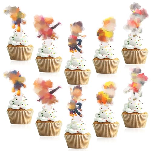 20 unidades decoración para tartas, decoración de cumpleaños para niños, magdalenas, decoración de cumpleaños, decoración para tartas de cumpleaños infantiles, decoración para tartas 3, 4, 5, 6, 7, 8