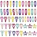 Produktbild 54 Stück Haarspangen Mädchen, Bunte Kinder Snap Haarklammern, Metall Haarclips Hairclips, BB Haarnadel Haar Zubehör für Frauen Baby Kleinkinder Damen