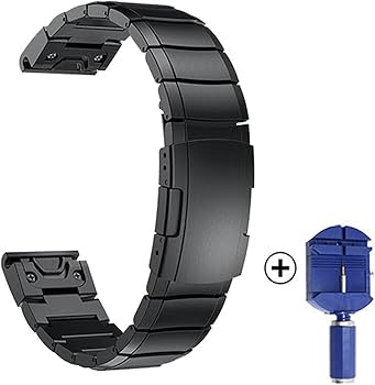 Amazon.com: Stainless Steel Strap Metal Watch Bands for Garmin