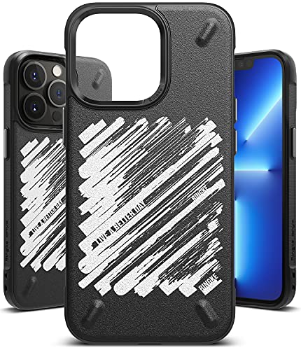 Image of Ringke Onyx Compatible with iPhone 13 Pro Max Case Back Cover Rugged Flexible Protection Durable Anti-Slip TPU Heavy Impact Shock Absorbent - Paint