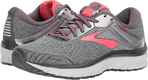 Brooks Adrenaline GTS 18 Women's Running 8.5 B(M) US Ebony-Silver-Pink