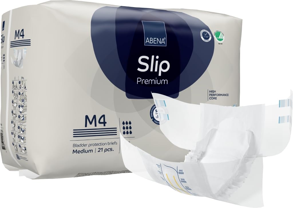 Pañales Adulto Abena Slip Premium M4 talla M (Pack 4 x 21UN)