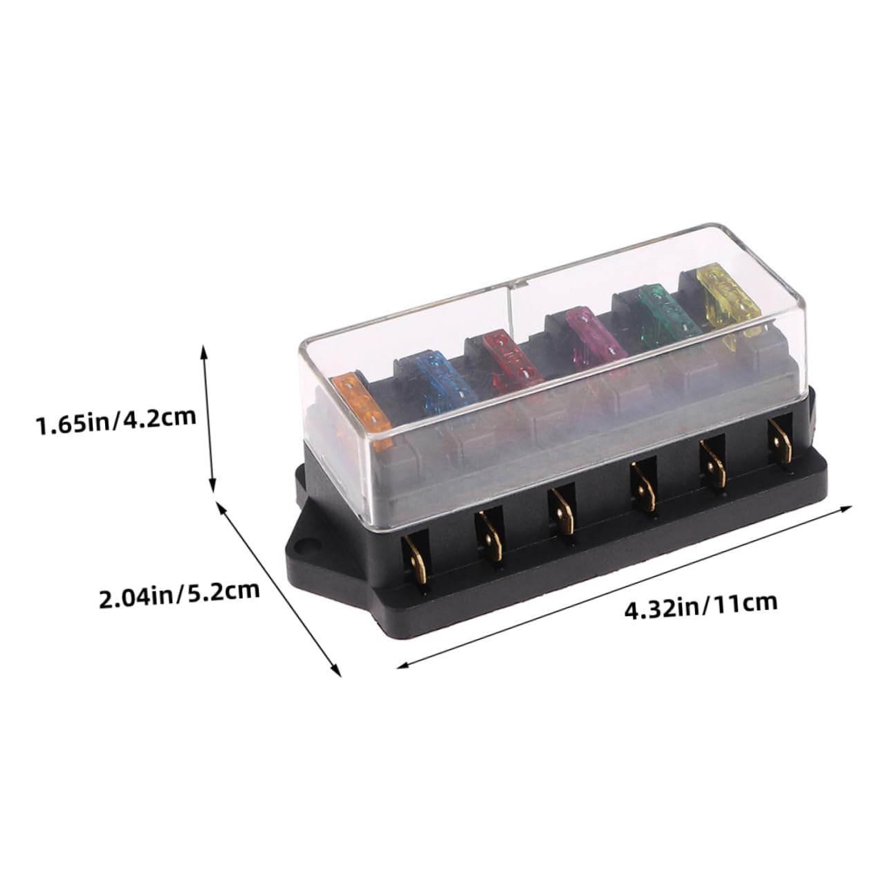 4 pezzi Portafusibili Auto Vie Kit Sostituzione per Upgrade Fuso Scatola Fusibili per Camion Facile Installazione e Durabilità Affidabile per Proprietari Veicoli