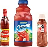 TLT FOODS - Pack Michelada: Clamato 946ml + Salsa Tamazula Picante 140ml + Tajín Clásico 142g