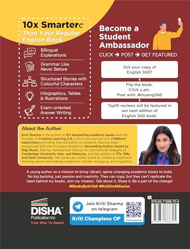 Image of Disha 360 English Literature & Language NCERT Simplified CBSE Class 10 for 2027 Exam | Concepts with Question Bank by Kriti Sharma | Theory, PYQs, Competency & NCERT Questions