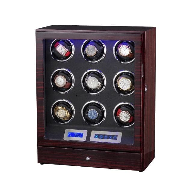 Medetai Premium Watch Winder for 9+0 automatic Watches en 2 Quartz Clocks, LCD Screen And Accompanying Remote Control (Red and Black) (B0C1NJ6JP2) Amazon Price History, Amazon Price Tracker