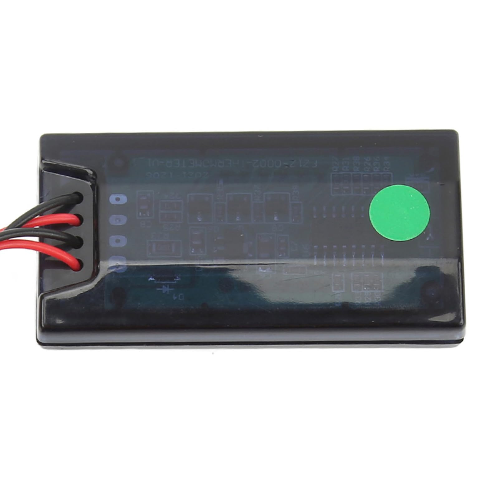 Thermomètre à Eau de Moto, Jauge Numérique Mince du Capteur M10 Filetage Moto Indicateurs de Jauge de Température 12V avec Adaptateur de 22 Mm pour la Plupart des Motos Vert (rouge)