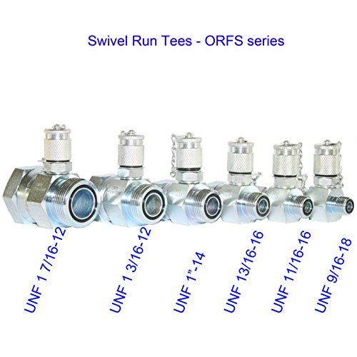 Image of XZT 60U Hydraulic Pressure Test Coupling Kit,Pressure gauges Set,Test Hose,BSPP ORFS JIC Hydraulic Swivel Run tees, Hydraulic Test Tools for Excavator Construction Machinery