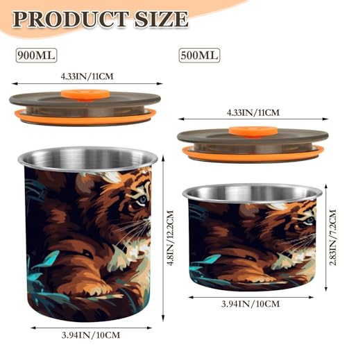 Blueangle Lata Estanca de Acero Inoxidable 500 ml miniatura 2