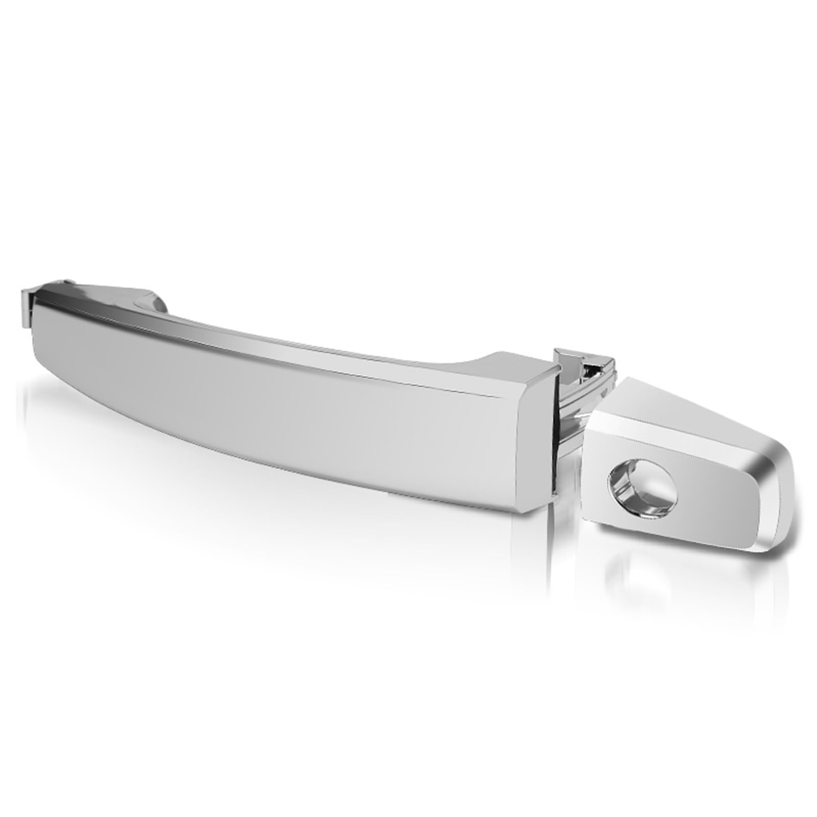 TINGYUS Car Outer Door Handle for Chevrolet for Aveo 2007-2011 for Captiva 2012-2015 Outside Exterior Door Handles Front Rear Left Right Outside Handle(Chrome with Keyhole)