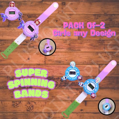 Image of PLUSPOINT Kids Wrist Band for Boys and Girls Slap Band Cute Cartoon Bracelet
