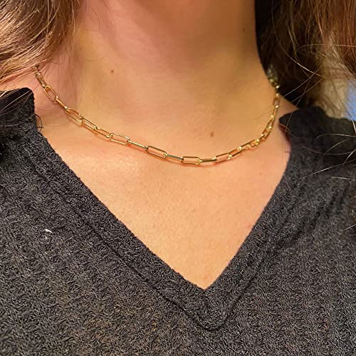 Collier chaîne trombone en or cadeau idéal pour sublimer vos proches