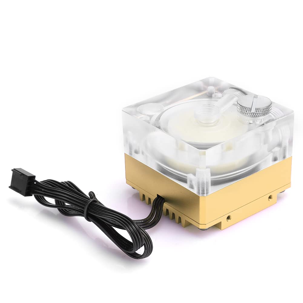 Enfriador de agua de aluminio acrílico Cocoarm DC12V para constructores de PC 7