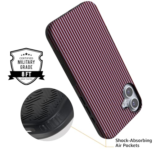 Casely iPhone 16 Case | Stripes and the City | Tiny Pinstripe | Bold Protective Design | Compatible with MagSafe by Casely - Used condition - Image 3