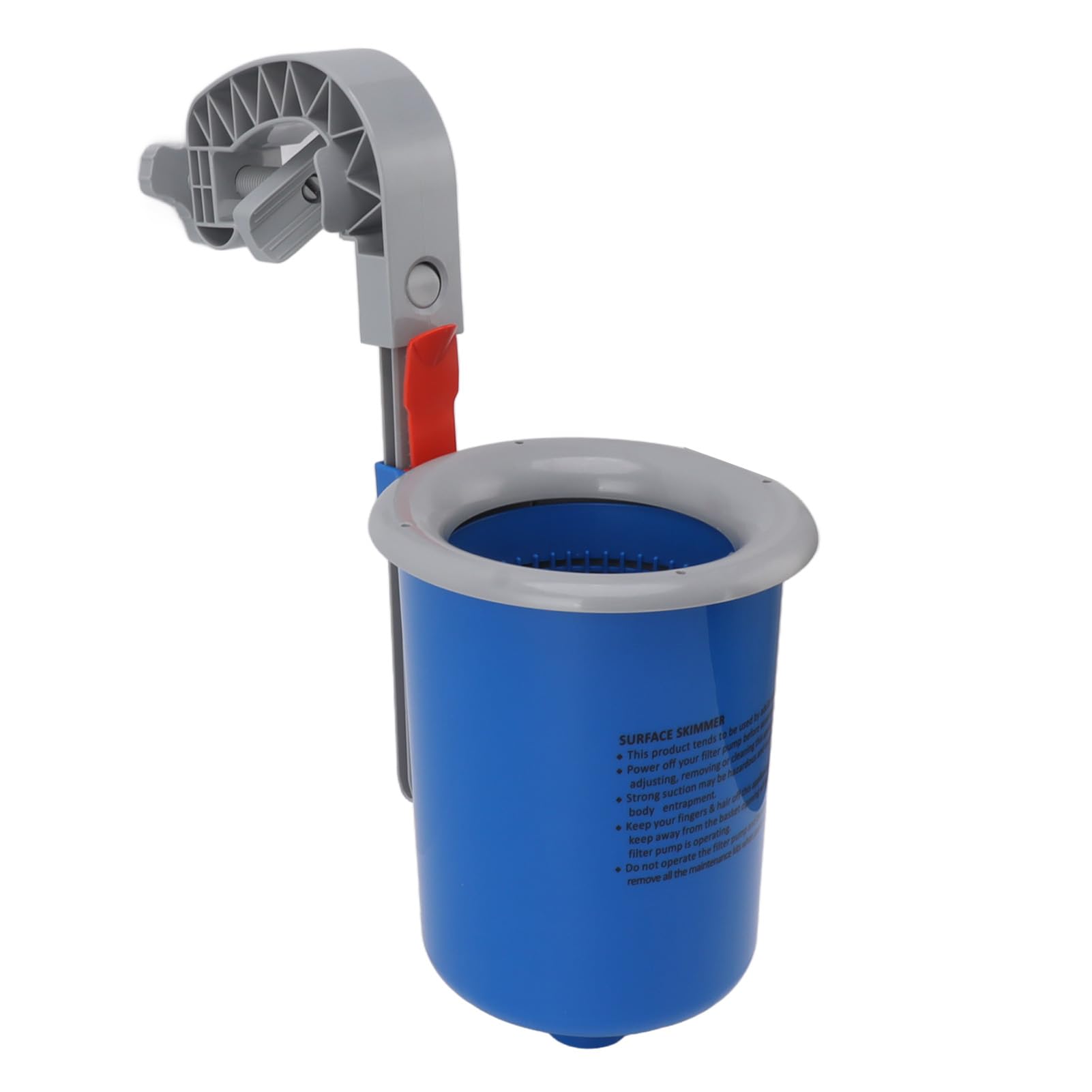 Dilwe Skimmer de Superficie para Piscina, Limpiador Automático de Montaje en Pared Azul para Piscinas, Plástico Duradero, 1 Unidad