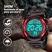 Imagen de Reloj Digital para Hombre-Relojes Militares Deportivos 5 ATM Impermeable al Aire Libre Cronógrafo Militar Relojes de Pulsera para Hombres con Luz Trasera LED