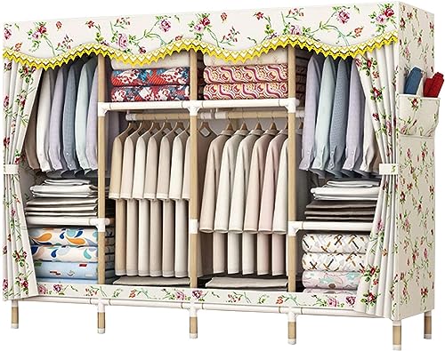 Armoire en toile pour chambre permettant de suspendre et plier ses habits