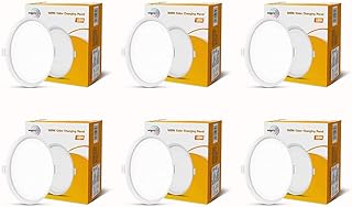 wipro Garnet 10W Wave Cct Round Panel|Colour Changing Panel|Warm White,Neutral White,Cool White|Slim Border&amp;Sleek Design|R...