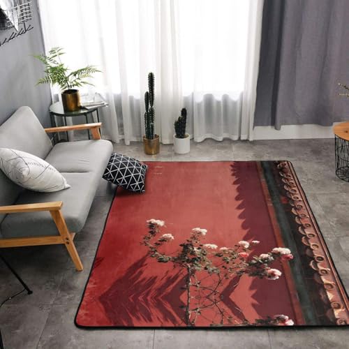 Tapis de sol absorbant pour une entrée propre motif rose - 6