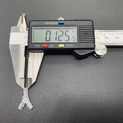 Image of PP 1 /8 inch Y Shaped 3 Way Barbed Connector for Small Water Pipe,Air Hose Splitter for Oxygen Concentrator Tube,Hose Fittings for Aquarium(6pcs)