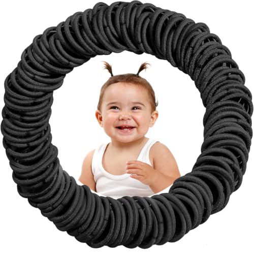 200PCS Small Hair Ties,No Crease Baby Hair Ties