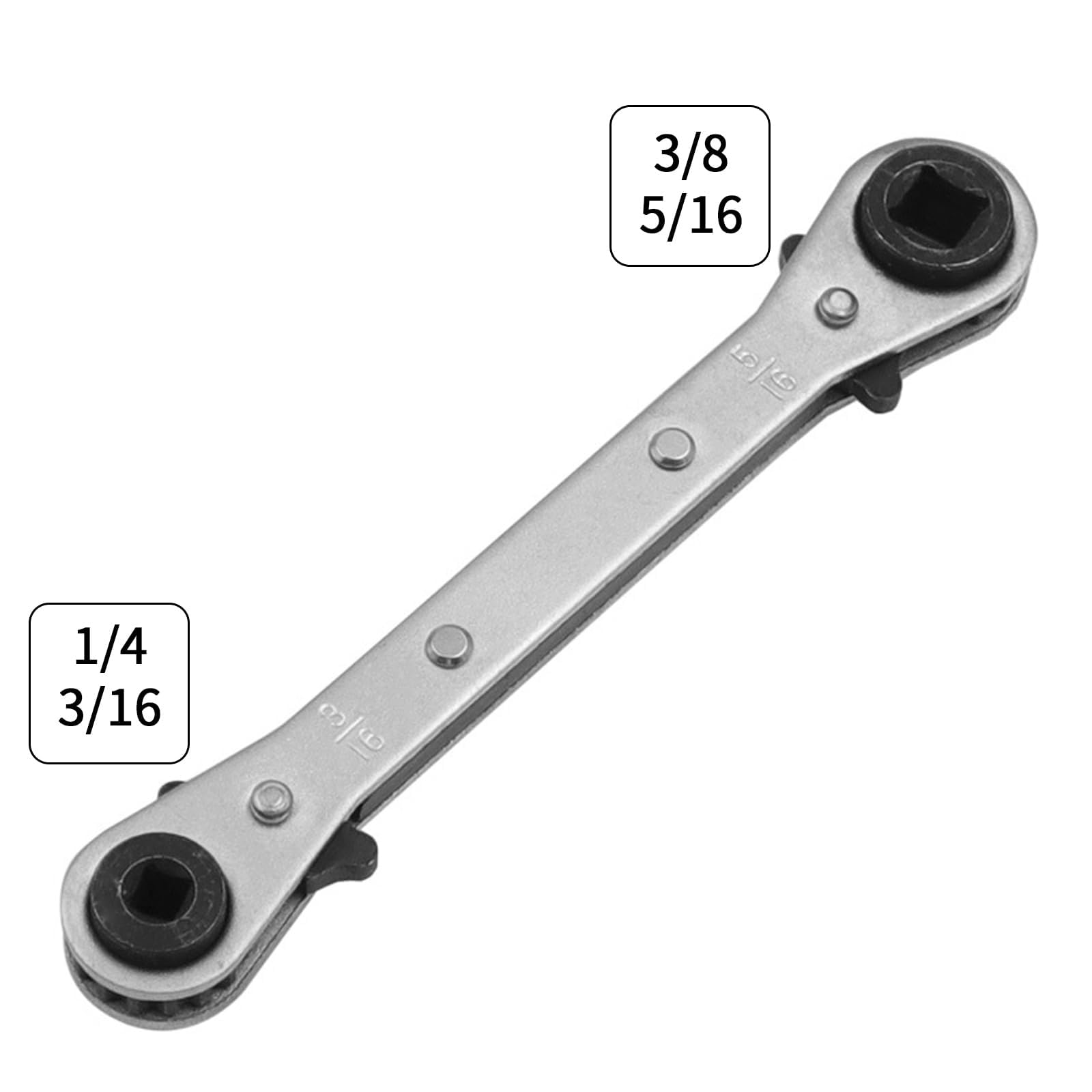 Xiciki Ratchet Spanner, Quad Spanner, Refrigeration Tools, HVAC Service Wrench Tools, Air Ratchet, Air Valve Wrench - Image 3