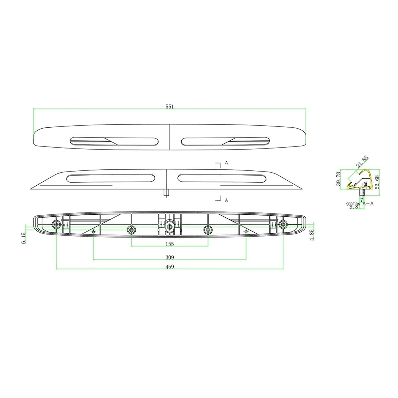 Wodoodporna 12V RV Caravan LED markiza oświetlenie ganku przyczepa kempingowa lampa zewnętrzna żarówka brak promieniowania oświetlenie zewnętrzne jachtu akcesoria do akcesoriów Caravan Camper