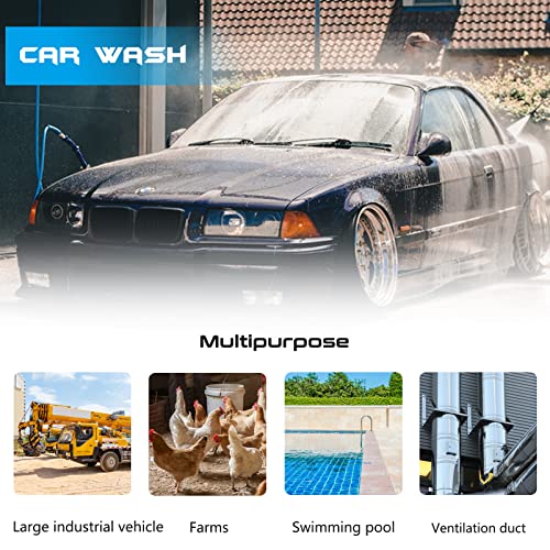 Portable Pressure Washer 2800W Electric Power Washer Self-Priming Dual-Purpose 2600PSI Car Pressure Washer for Patio Car Driveway Garden Outletpipe7m