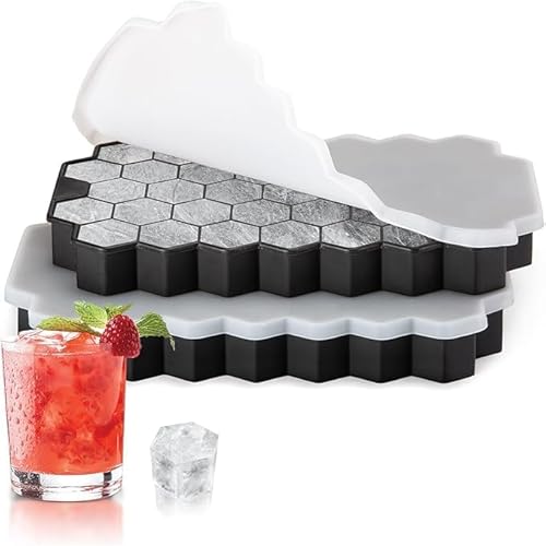 Eiswürfelform Silikon,Eiswürfelformen & Eiswürfelschalen,Eiswürfelbehälter mit Deckel,Eiswürfeln Kugel,Eiskugelform,Sili...