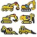 diasstro 20PCS Construction Vehicle Shoe Charms for Shoe Decoration