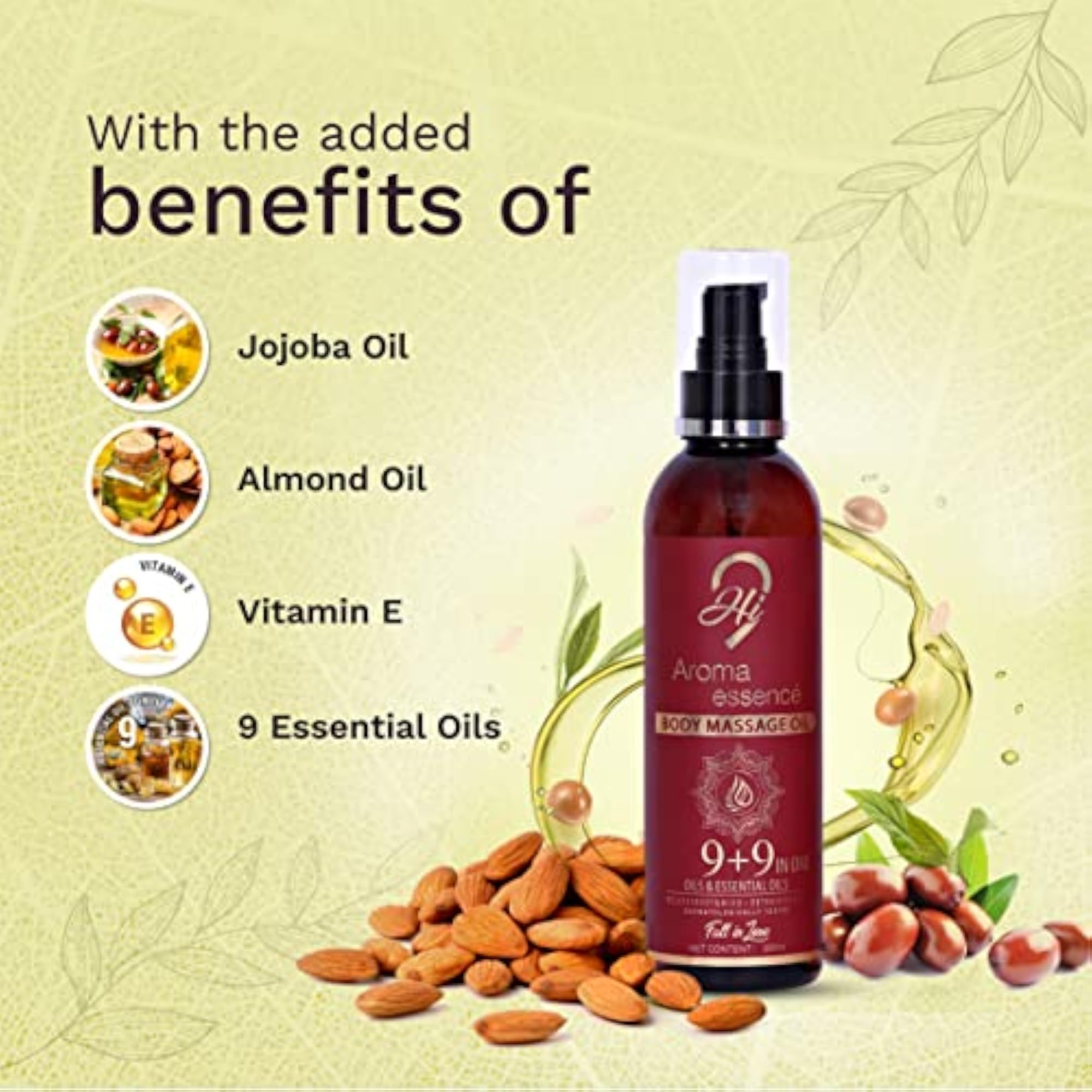 Aroma Essence Body Massage Oil, 200 ML