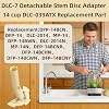 Repuesto DLC-039ATX con vástago desmontable para procesador de alimentos Cuisinart | Compatible con DFP-14 de 14 tazas, DLC-2014, MP-14, DFP-14BCHN, DFP-14BCN, DFP-14BCNR, compatible con serie DLC-7, eje de transmisión 8