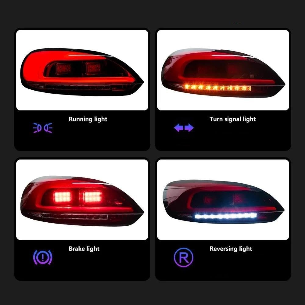 Luz Trasera De Coche Para VW Para Scirocco 2009-2014