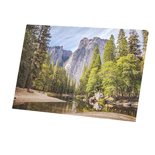 Toile imprimée et au milieu coule une rivière | Décoration murale nature 30x45