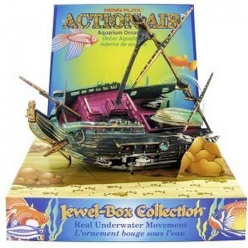 Image of Penn Plax Action Half Shipwreck Aquarium Ornament