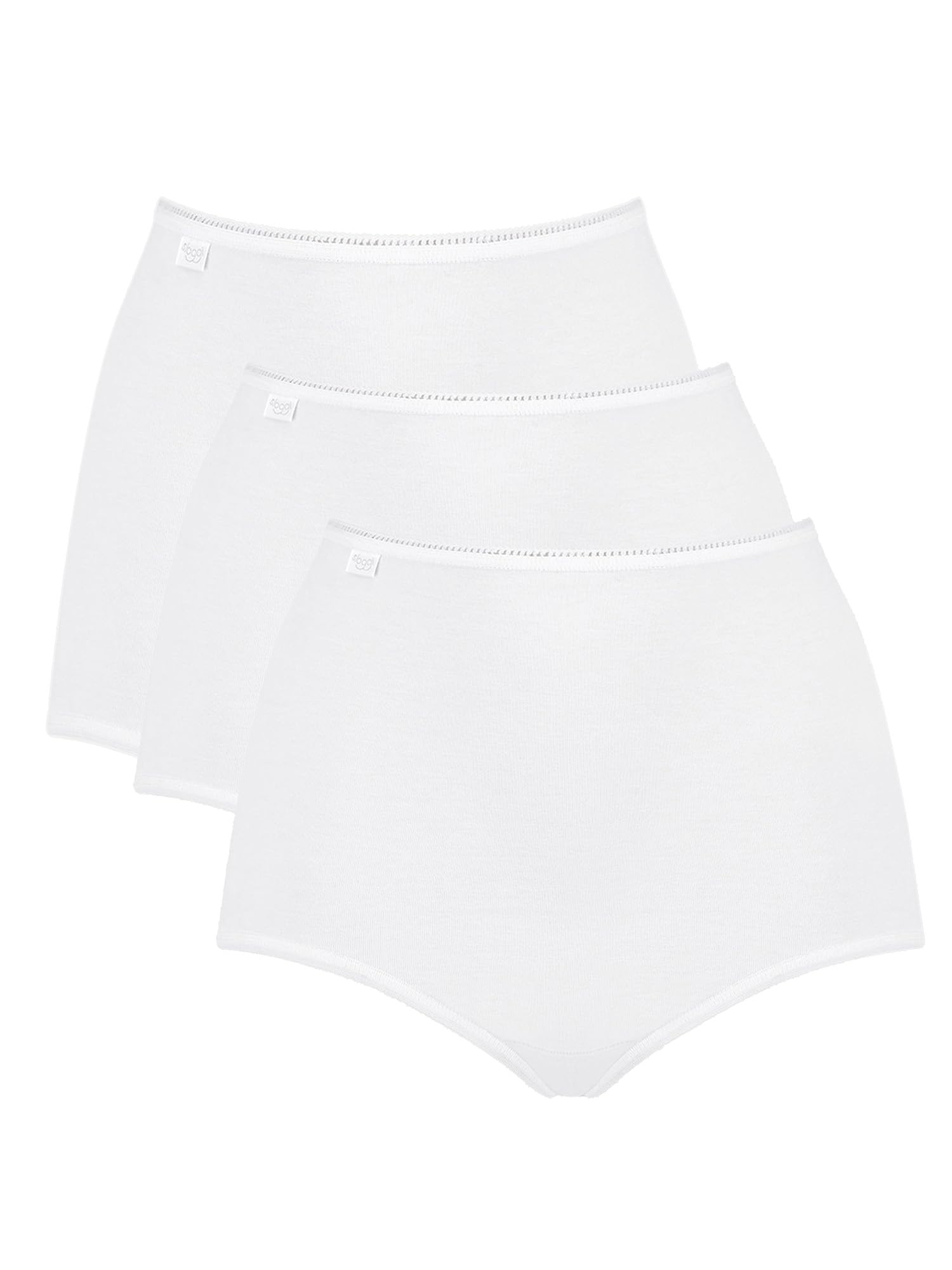 Sloggi Women's 24/7 Cotton Maxi C3p Boxer Briefs, White (White 03), 16 UK