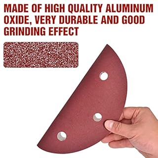 KONGMING 25 Pezzi Dischi Abrasivi 225 mm Grana 320 6 Fori Carta Vetrata per levigatrice per muro