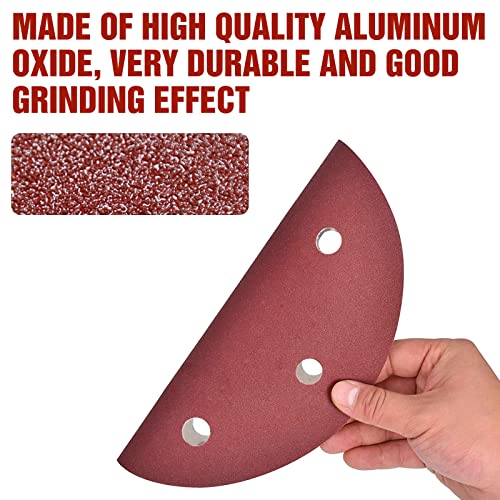 KONGMING Schleifpapier 225mm Klett 25 Stück 6 Loch Körnung P40 für Trockenbauschleifer Schleifgiraffe langhalsschleifer