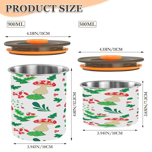 Contenedor hermético acero inoxidable para café y alimentos 30oz miniatura 3