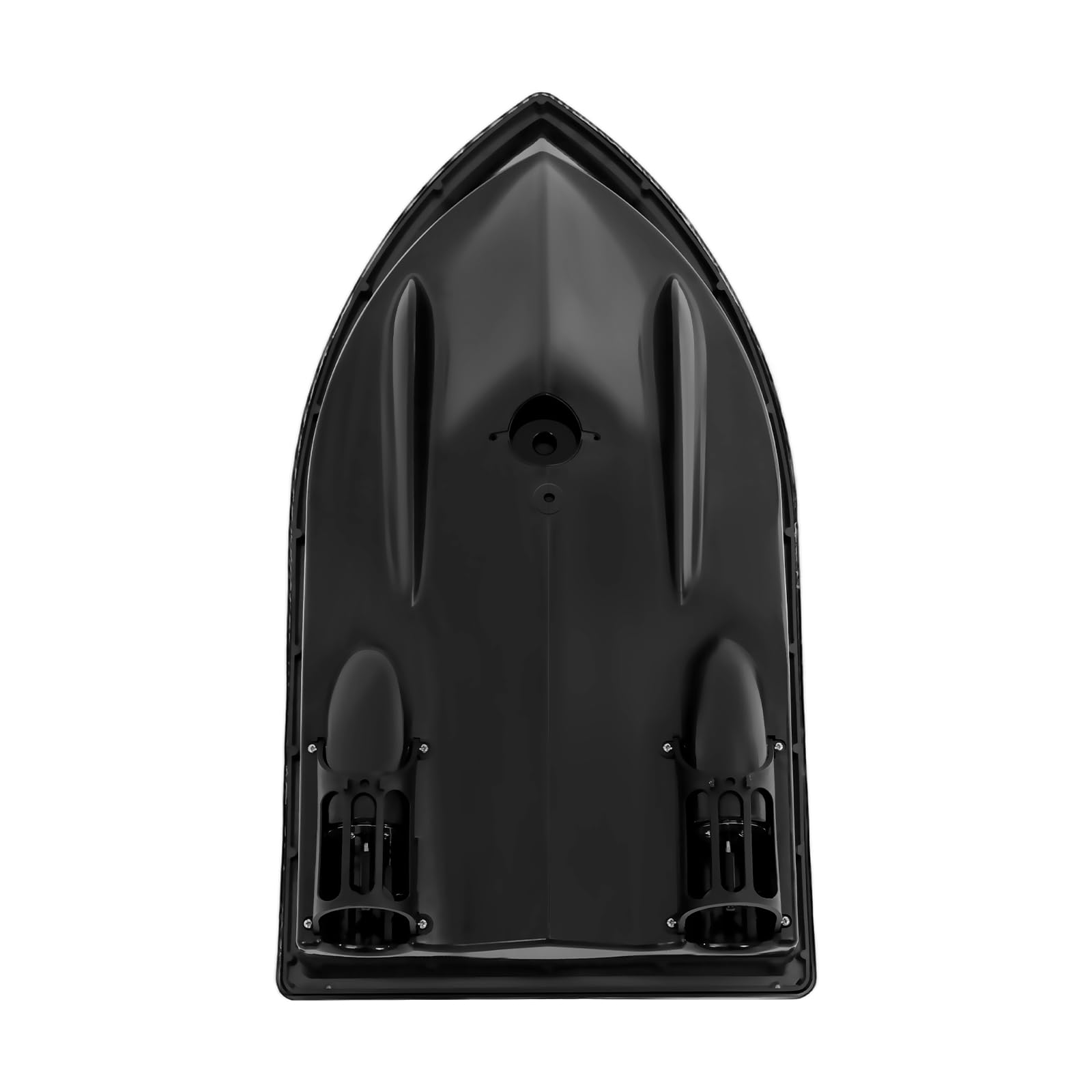Futterboot mit LED-Licht, 500M RC Fischköder Boot Mit Fernbedienung, Ladegewicht von 1,5 Kg, Angeln Futterboot Angelköder-Boot 110-240v für Flüssen Seen oder Seichtem Wasser (Schwarz)