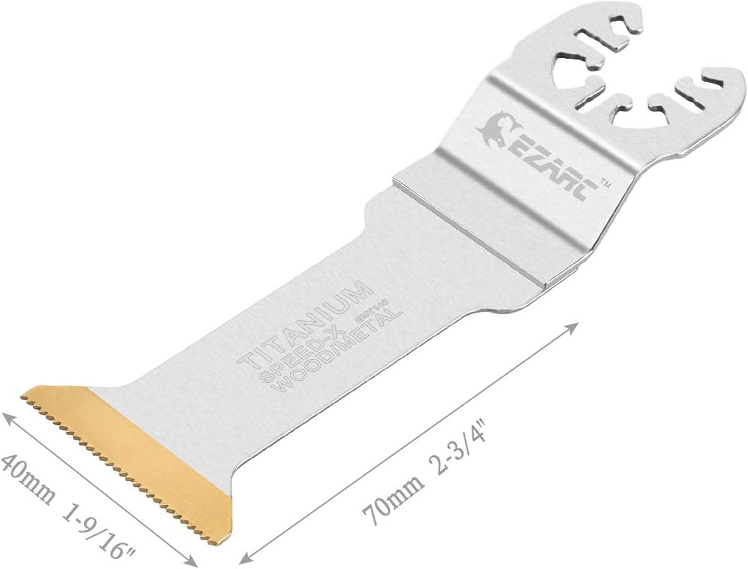 EZARC Titanium Oscillating Multitool Blades Extra-Long Power Cut Saw Blades Fast Speed Cutting for Wood, Metal and Hard Material, 3-Pack: Tools & Home Improvement
