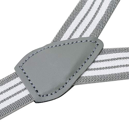 Buyless Fashion Adjustable Suspenders for Kids Toddlers Baby Elastic Solid Color 1 Inch - Y Back Design3