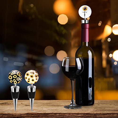 Bouchon pour bouteille de vin décoratif lot de 3 accessoires de table